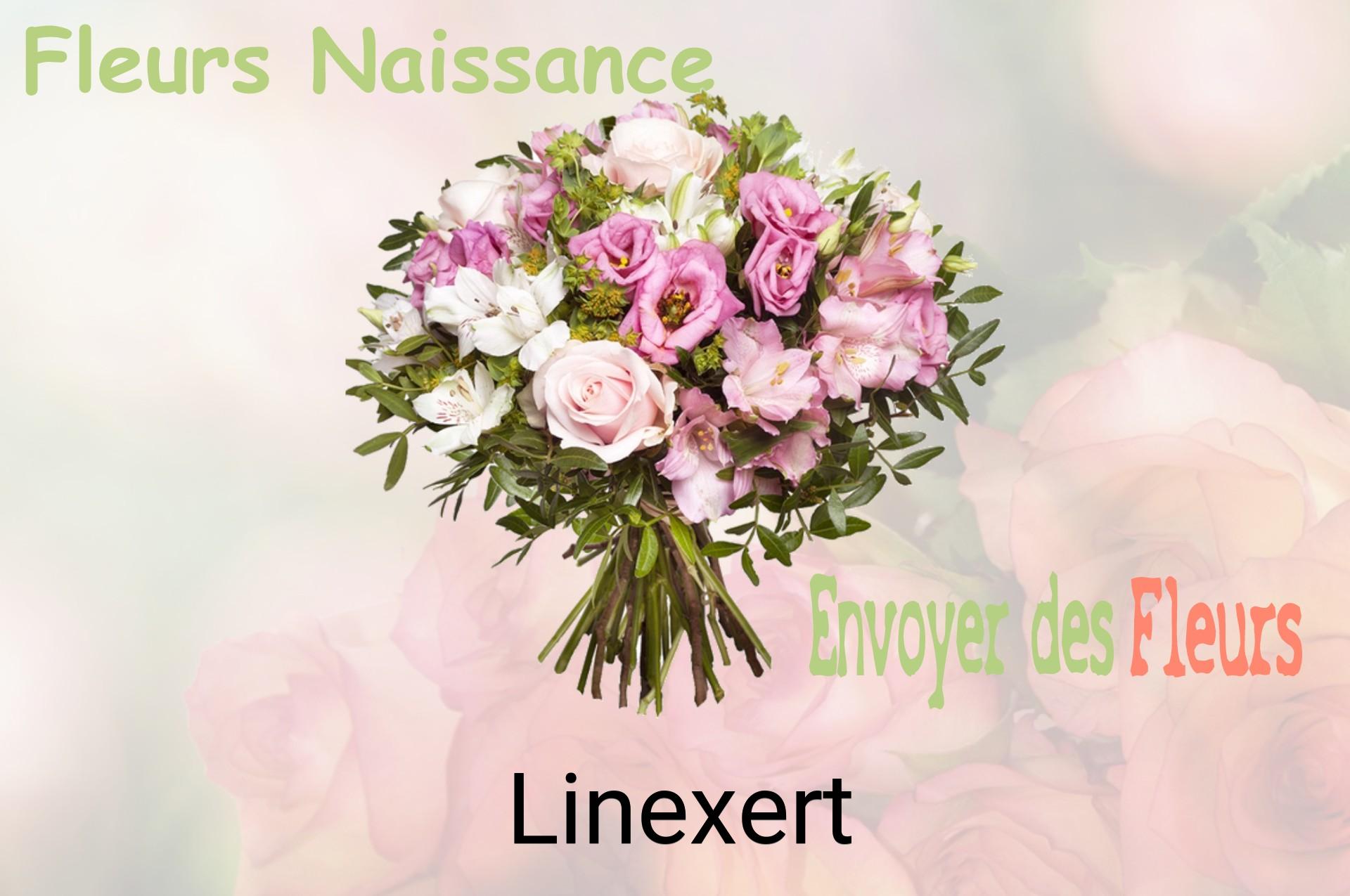 Bouquet de fleurs de naissance livré à Linexert